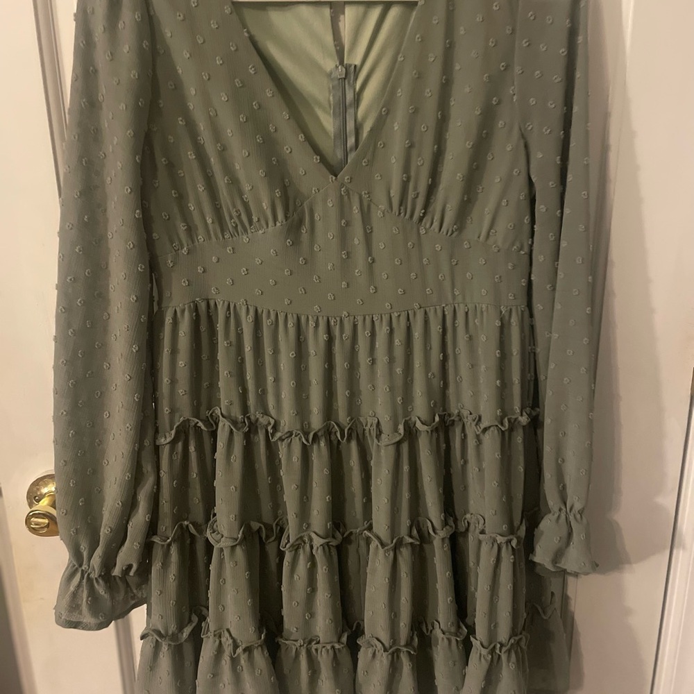 Elegant Altar’d State Green Women's Dress - Medium